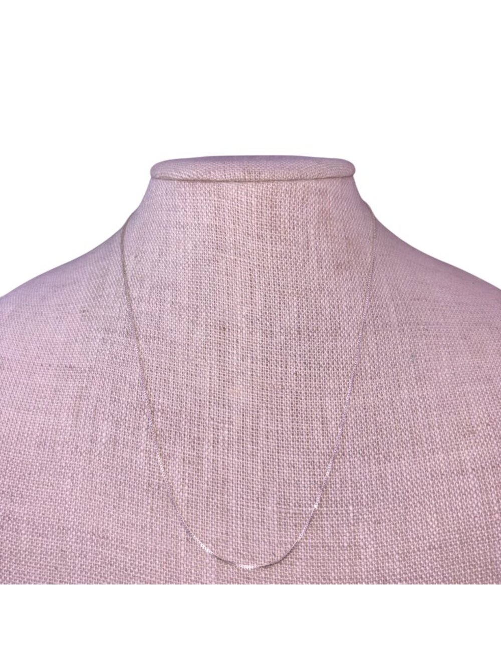 Dune Womens Silver Tone 925 Sterling Chain Necklace Made In Italy